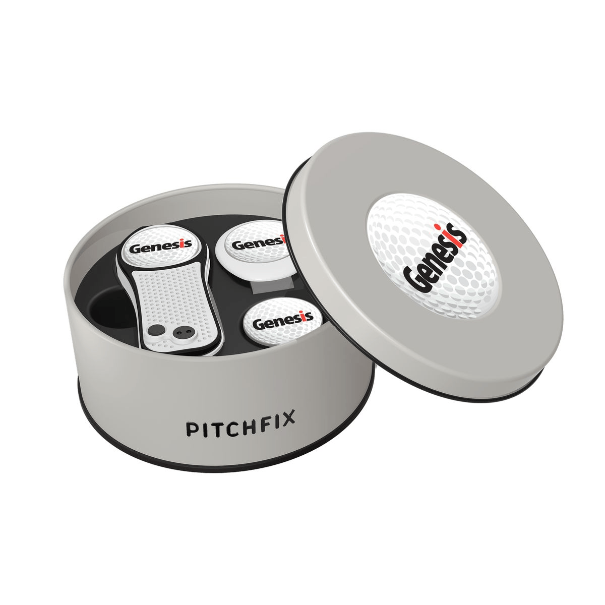 Pitchfix Golf Accessories One Size / White Pitchfix - Hybrid Golf Divot Tool Deluxe Gift Set w/ Hat Clip