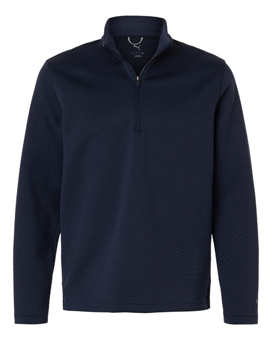 Puma Golf Layering S / Deep Navy Puma - Men's Pebble Quarter-Zip Pullover
