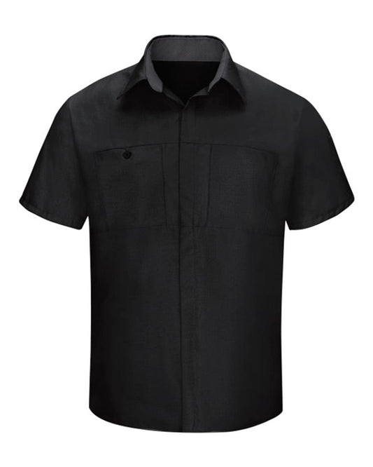 Red Kap Workwear Only S / Black/Charcoal Red Kap - Men's Short Sleeve Performance Plus Shop Shirt w/ Oilblok Technology