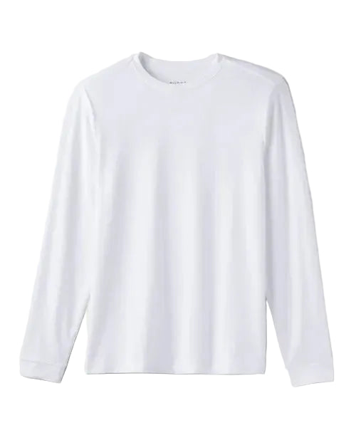 Rhone T-Shirts White / S Rhone - Men's Origin Long Sleeve Tee - Slim Fit
