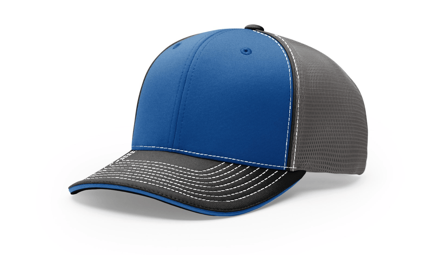 Richardson Headwear S/M / Royal/Charcoal/Black Richardson - Pulse Sportmesh R-Flex Cap