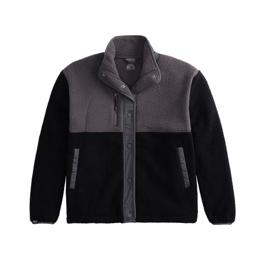 Storm Creek Fleece XS / Black/Jet Grey Storm Creek - Women's Warm-Up Colorblock Sherpa Fleece Jacket