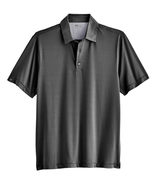 Storm Creek Polos S / Black Storm Creek - Men's Optimist II Microstripe Short Sleeve Polo