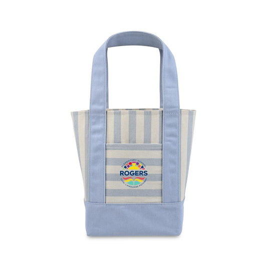 Threadfellows Bags One Size / Blue Stripe Mini Canvas Tote