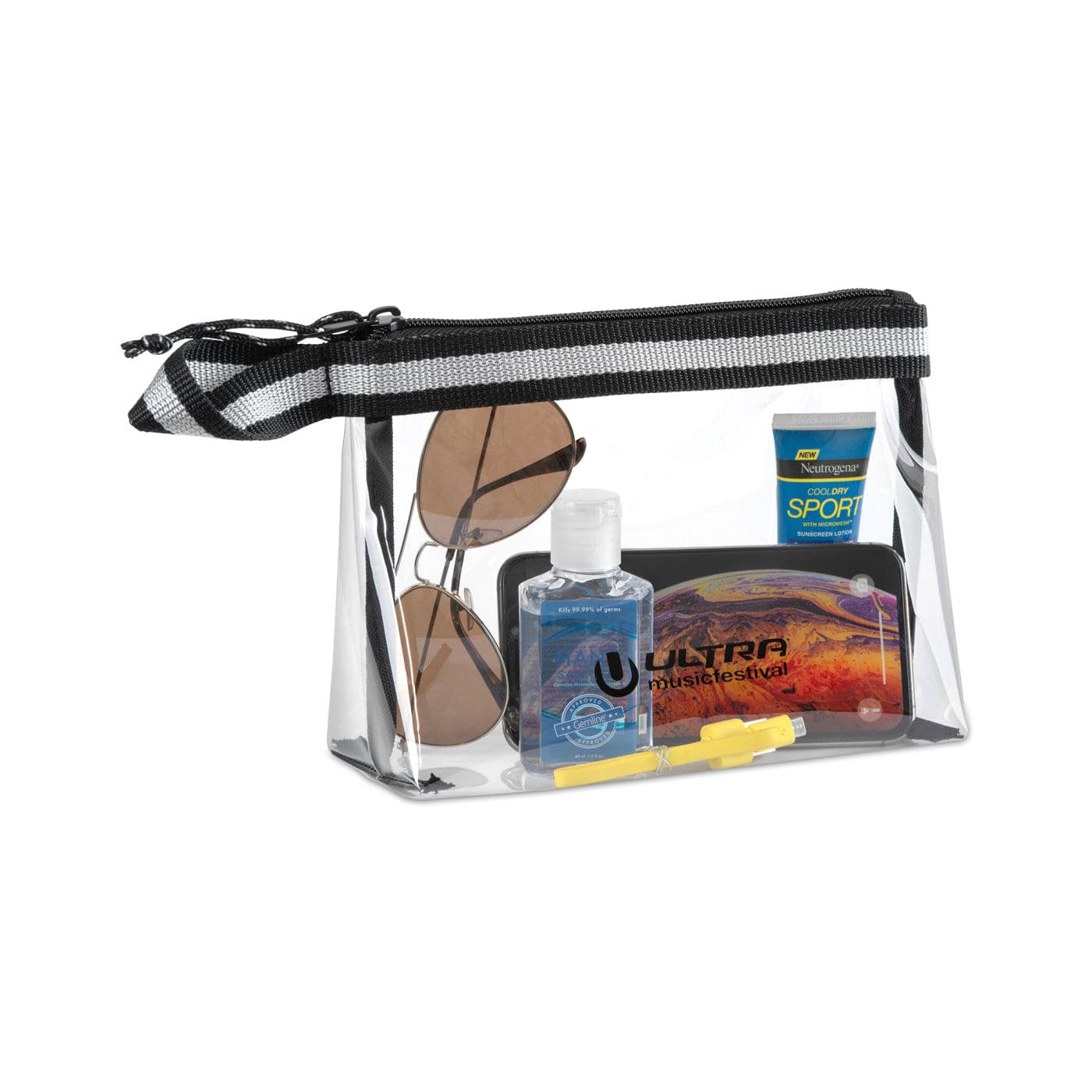 Threadfellows Bags One Size / Clear Sigma - Clear Zippered Pouch