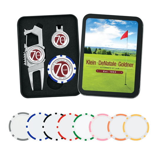 Threadfellows Curated Collection Accessories Golf-N-Brew Divot Tool Set w/Poker Chip