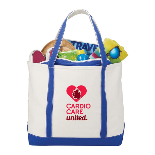 Threadfellows Curated Collection Bags Baltic 24oz Cotton Canvas Tall Zippered Boat Tote