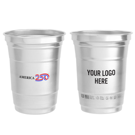 Threadfellows Drinkware One Size / Silver America250™ Top Cup by Ball™ Aluminum Cup 16oz