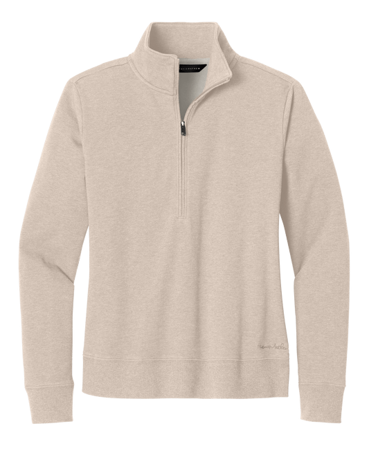 TravisMathew Fleece S / Natural Heather TravisMathew - Women's Ocean Villa 1/4-Zip