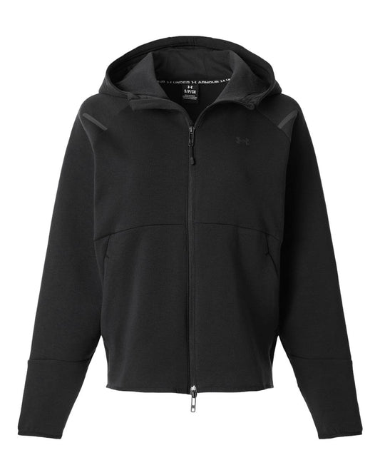 Under Armour Sweatshirts XS / Black/Black Under Armour - Women's Unstoppable Fleece Full-Zip