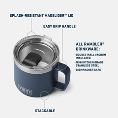 YETI Accessories YETI - Rambler 14oz Travel Mug w/ Magslider Lid