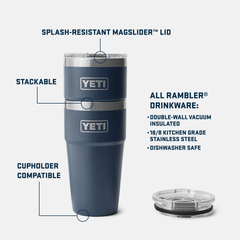 YETI Accessories YETI - Rambler 20oz Stackable Cup w/ Magslider Lid