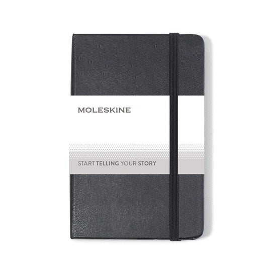 Moleskine Accessories One Size / Black Moleskine - Hard Cover Plain Page Pocket Notebook (3.5" x 5.5")