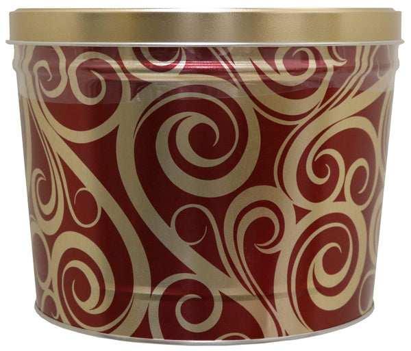 Rural Route 1 Accessories Rural Route 1 - Holiday Golden Swirl POPCORN Tin