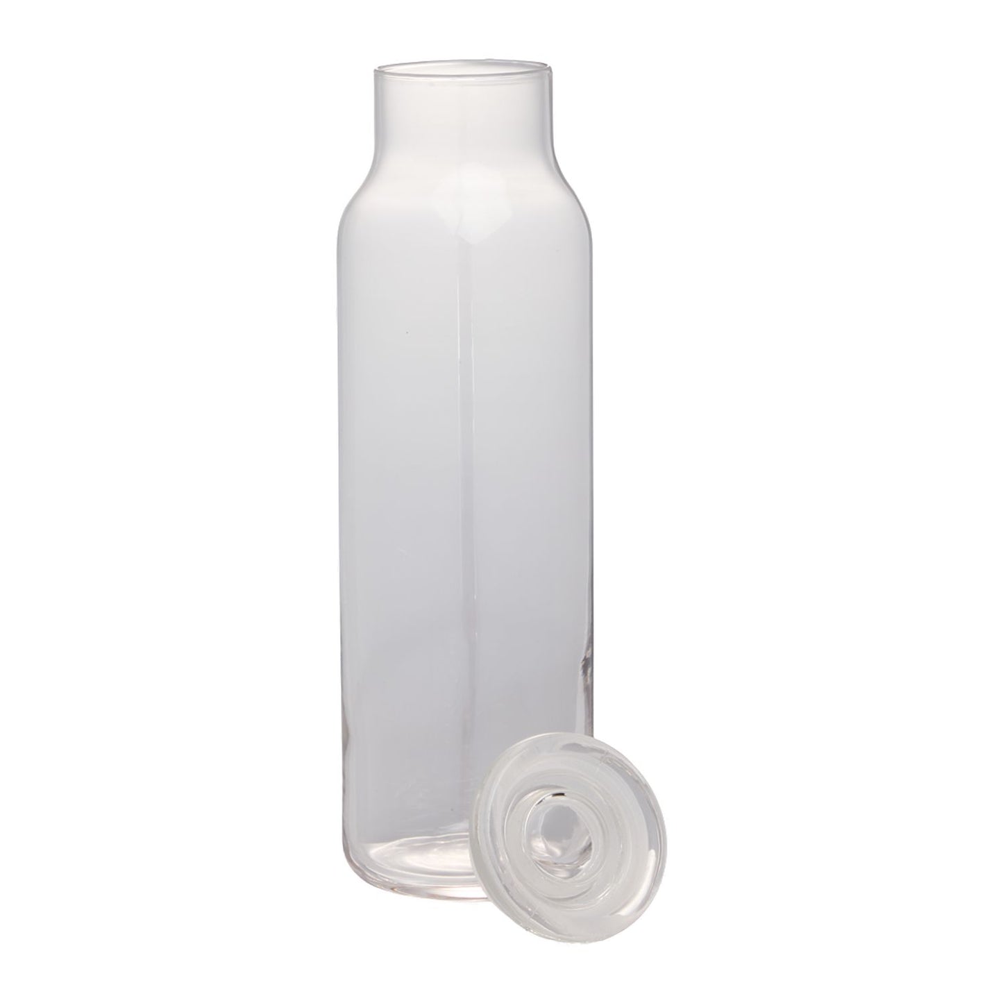 Libbey Glass - 24oz Glass Water Bottle w/ Press-On Lid