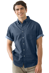 Men's Short Sleeve Hudson Denim Shirt