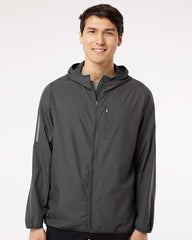 3-Day Swift Ship: adidas - Men's Hooded Full-Zip Windbreaker