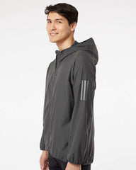 3-Day Swift Ship: adidas - Men's Hooded Full-Zip Windbreaker