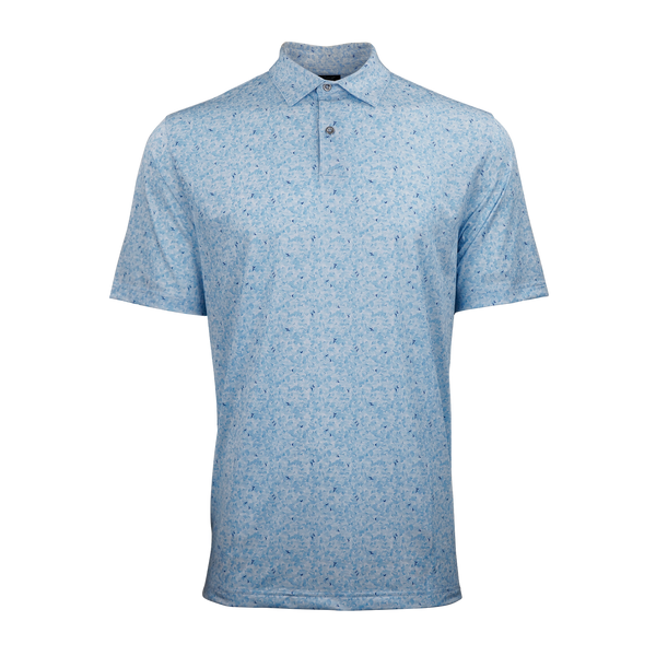 Greg Norman - Men's Scattered Shark Tail Polo