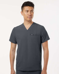 JAANUU - Men's Platt 3-Pocket Scrub V-Neck Top