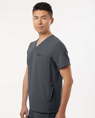 JAANUU - Men's Platt 3-Pocket Scrub V-Neck Top