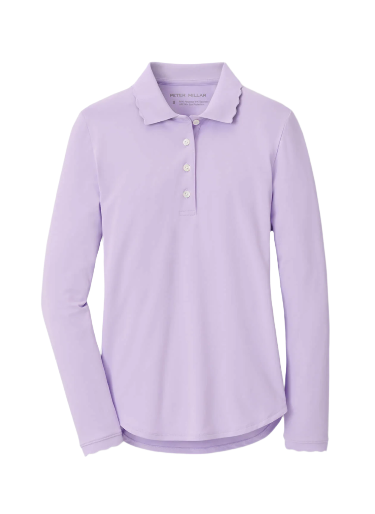 Peter Millar - Women's Opal Long-Sleeve Stretch Jersey Polo - Garden Violet