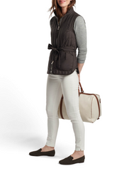 Peter Millar - Women's Scout Quilted Travel Vest - Peppercorn