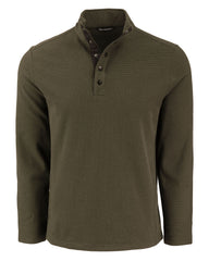 Cutter & Buck - Men's Hunt's Point Textured Fleece Recycled Snap Pullover