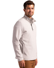 Cutter & Buck - Men's Hunt's Point Textured Fleece Recycled Snap Pullover