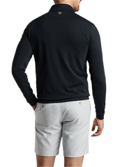 3-Day Swift Ship: Peter Millar - Men's Perth Stretch Loop Terry Quarter-Zip - Black