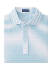 Peter Millar - Men's Mood Performance Mesh Polo - Blue Frost