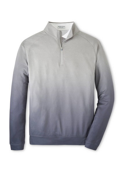 Peter Millar - Men's Perth Ombré Performance Quarter-Zip - Gale Grey