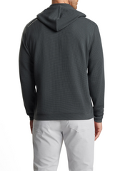 Peter Millar - Men's Grid Performance Half-Zip Hoodie - Iron