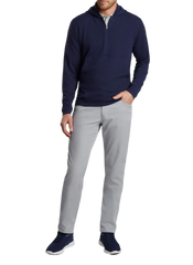 Peter Millar - Men's Grid Performance Half-Zip Hoodie - Navy