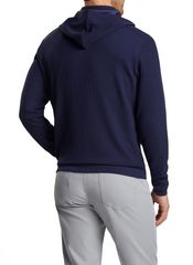 Peter Millar - Men's Grid Performance Half-Zip Hoodie - Navy