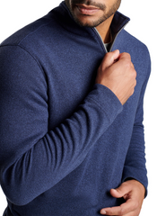 Peter Millar - Men's Crown Sweater Fleece Quarter-Zip - Navy