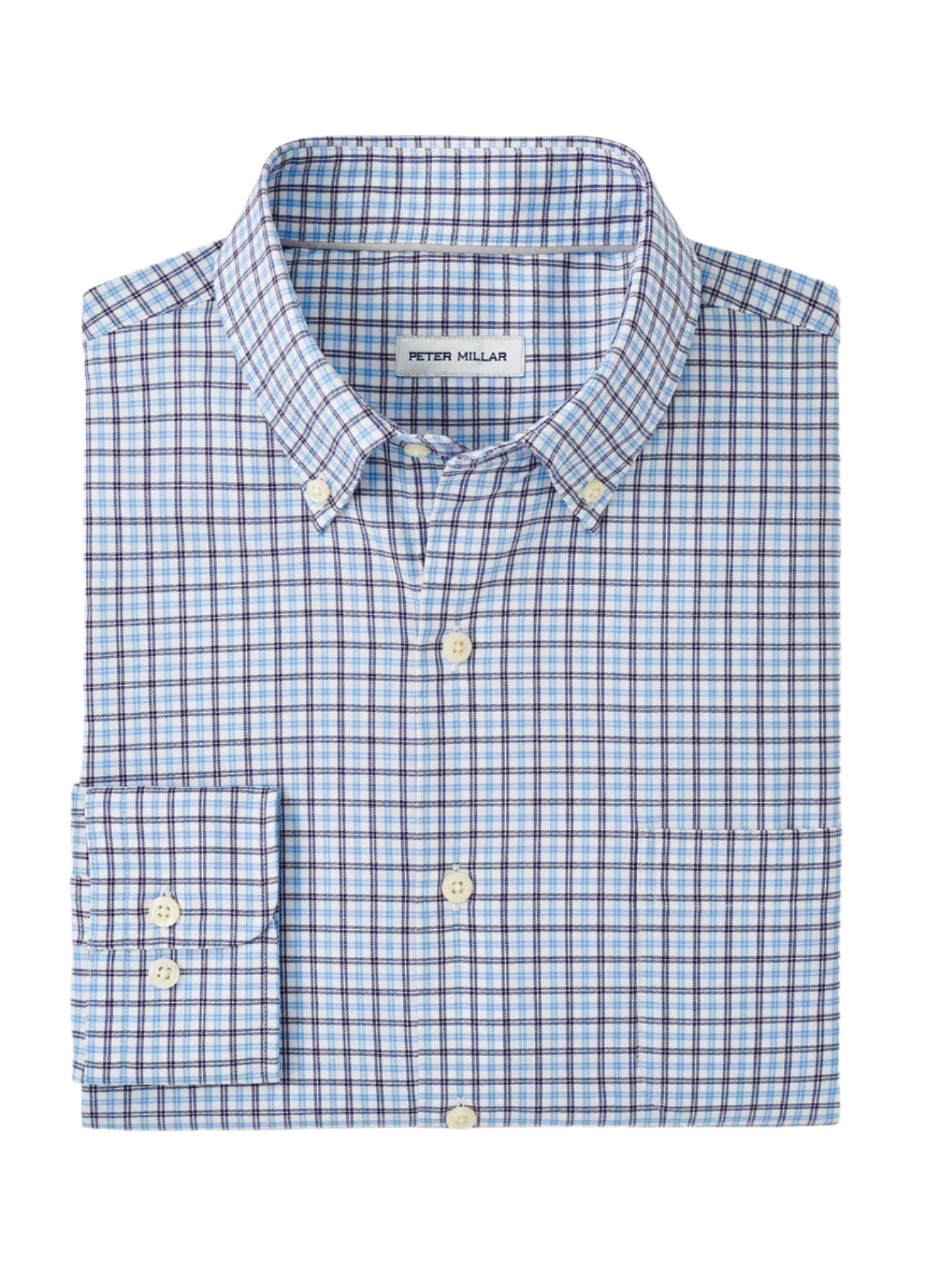 Peter Millar - Men's Hamilton Crown Lite Cotton-Stretch Sport Shirt - Cottage Blue