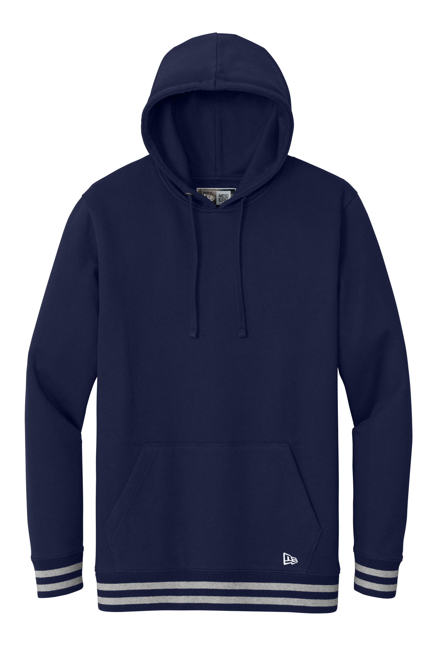 New Era - Men's Comeback Fleece Pullover Hoodie w/ Striped Hem