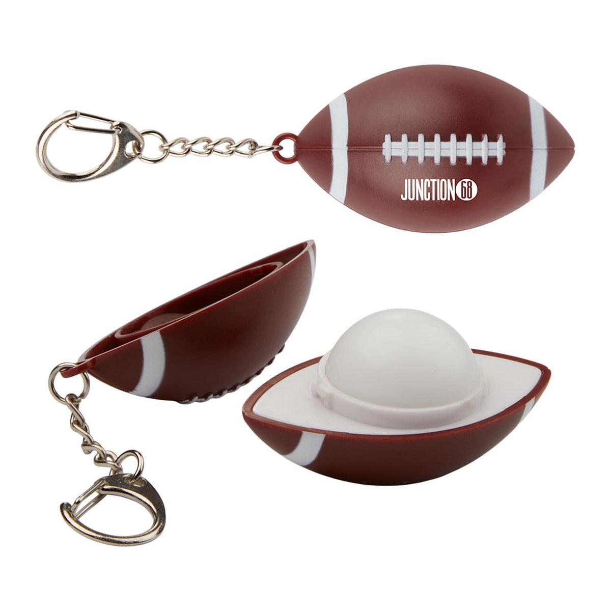 Football SPF15 Lip Moisturizer Keychain