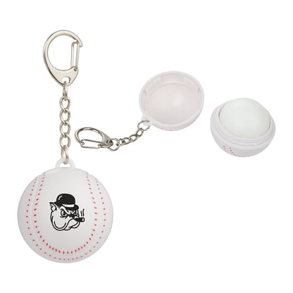 Baseball SPF15 Lip Moisturizer Keychain