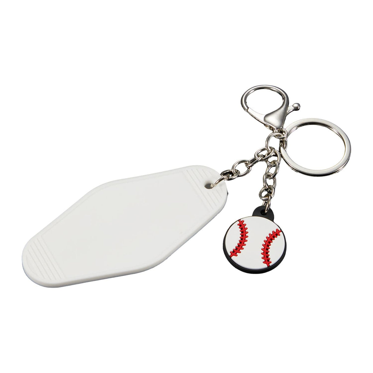 Retro Baseball Motel Keychain