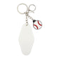 Retro Baseball Motel Keychain