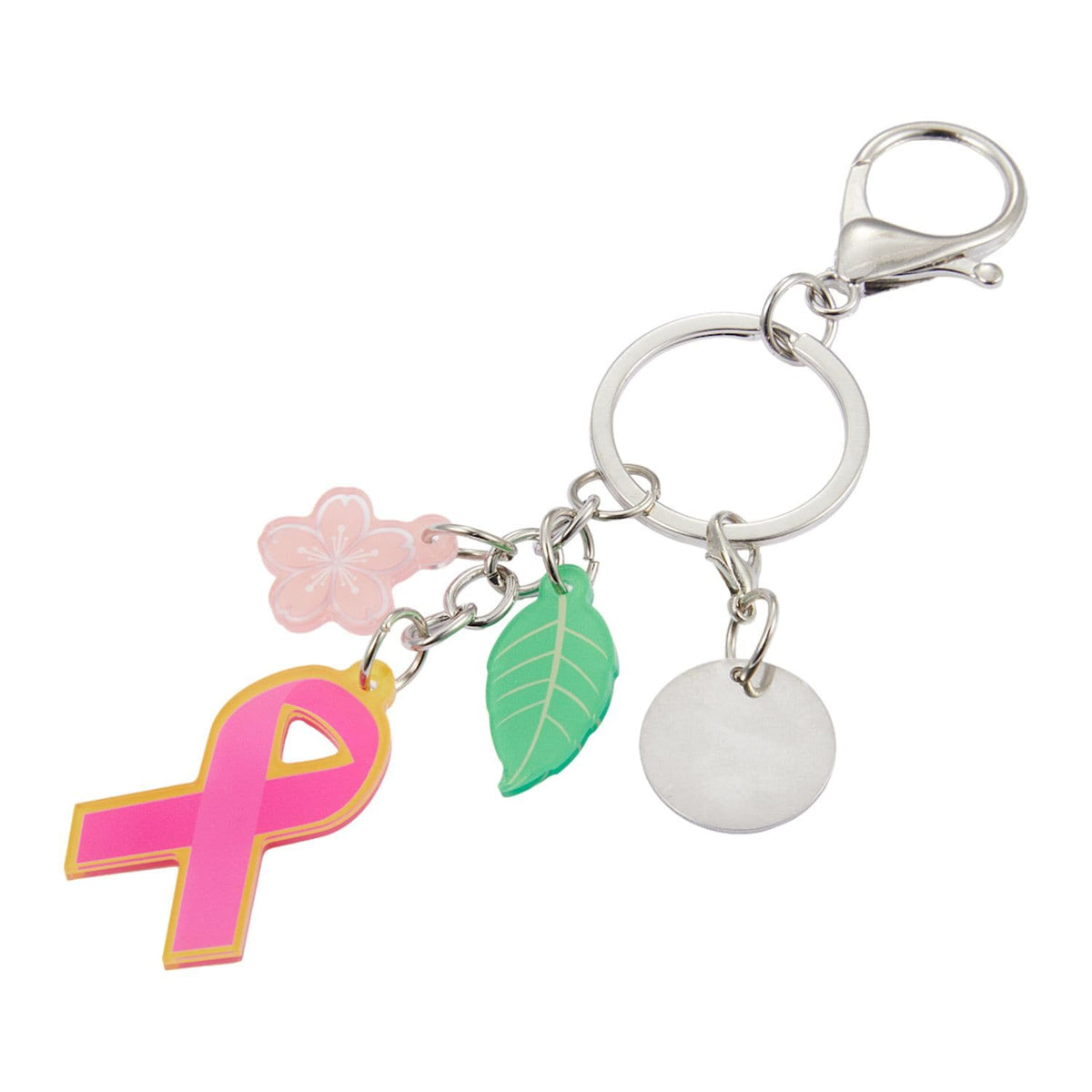 Breast Cancer Awareness 3-Charm Keychain
