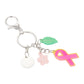 Breast Cancer Awareness 3-Charm Keychain