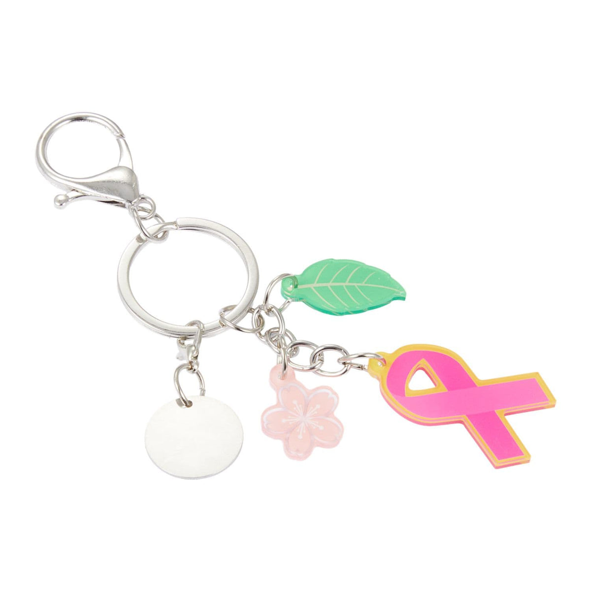 Breast Cancer Awareness 3-Charm Keychain