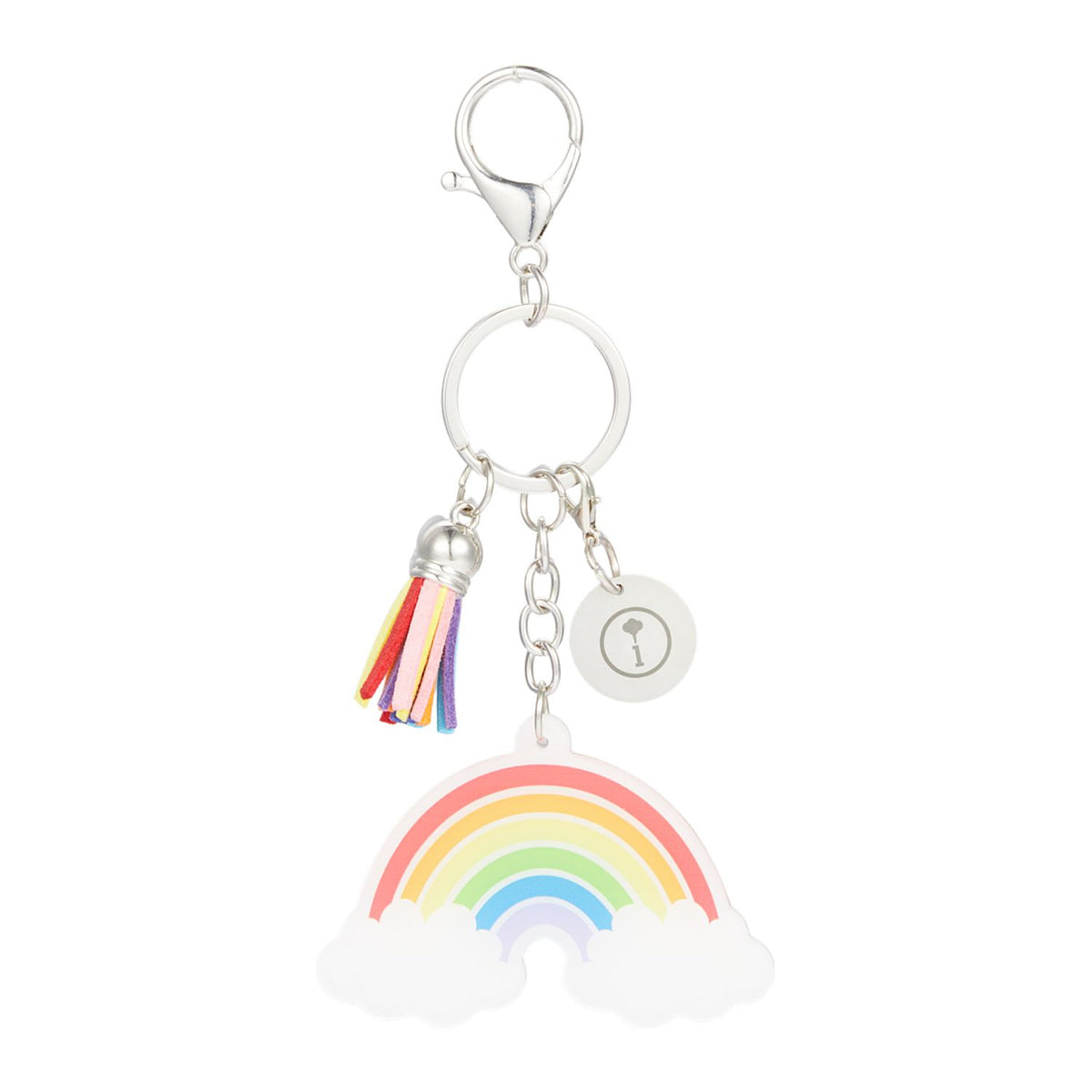 Rainbow 3-Charm Keychain