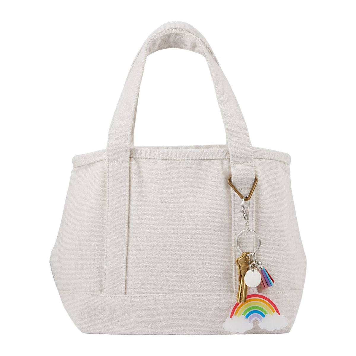 Rainbow 3-Charm Keychain