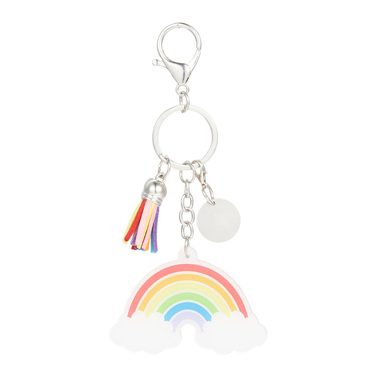 Rainbow 3-Charm Keychain