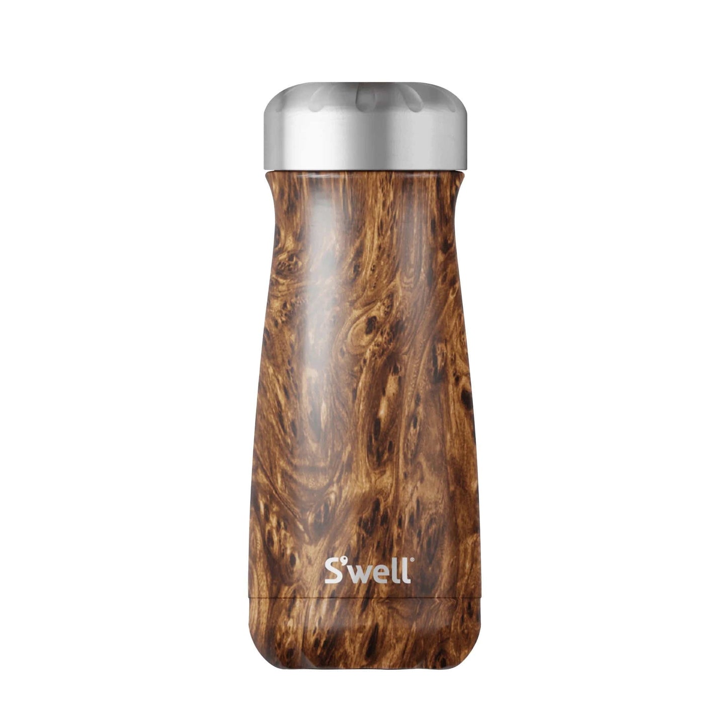 S'well Drinkware One Size / Teakwood S'well - Traveler Insulated Bottle 16oz