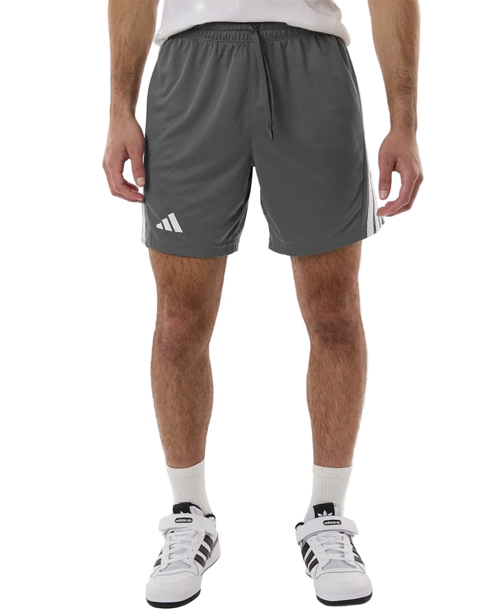 adidas Bottoms S / Team Grey Four adidas - Men's 3-Stripes 7" Shorts